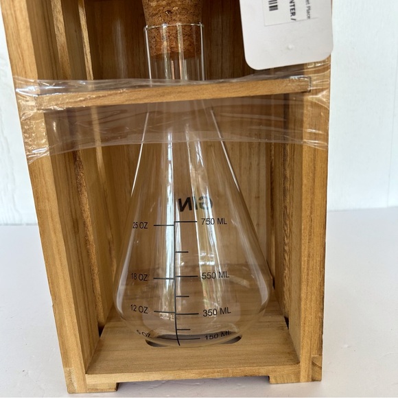 ARTLAND MIXOLOGY GIN DECANTER IN WOODEN CRATE NWT - Picture 4 of 16